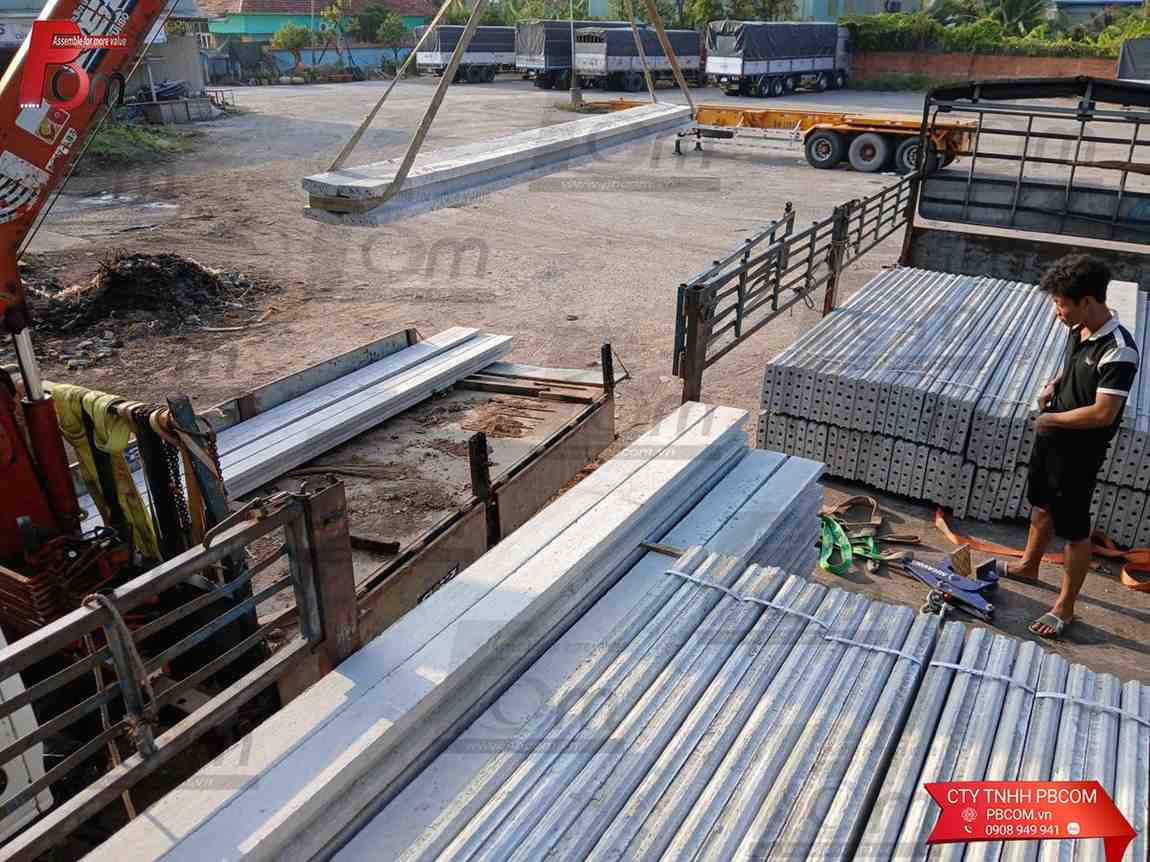Vận chuyển và thi công tối ưu giá hàng rào đúc sẵn