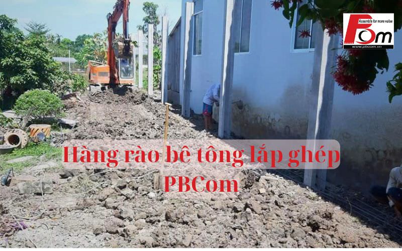 Hàng rào bê tông lắp ghép cao 2m1