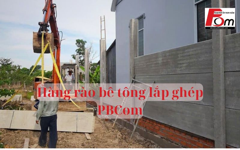 Hàng Rào bê tông lắp ghép cao 2m1