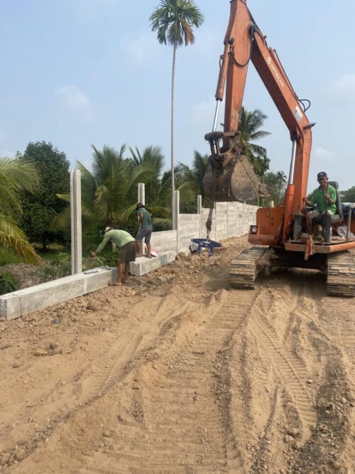 hàng rào bê tông lắp ghép