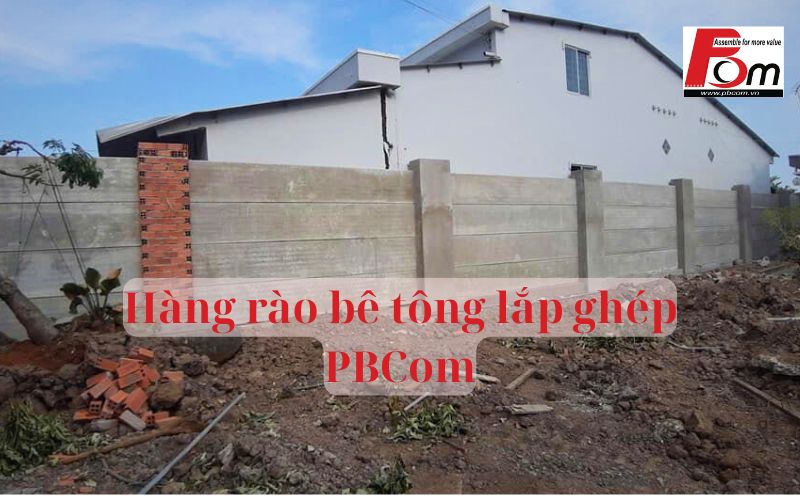 Hàng Rào bê tông lắp ghép cao 2m1