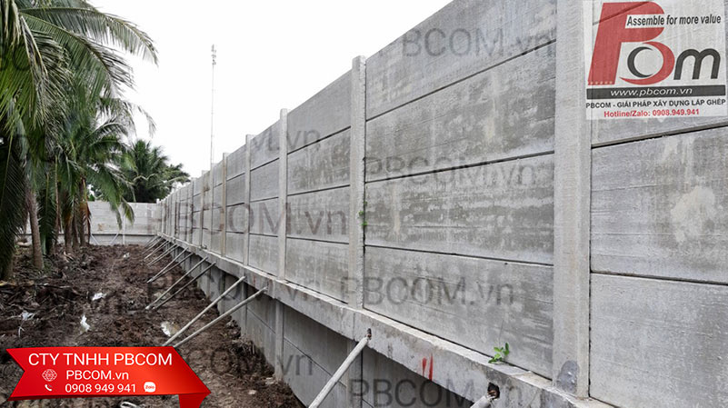 tấm tường bê tông lắp ghép lõi rỗng 80x600