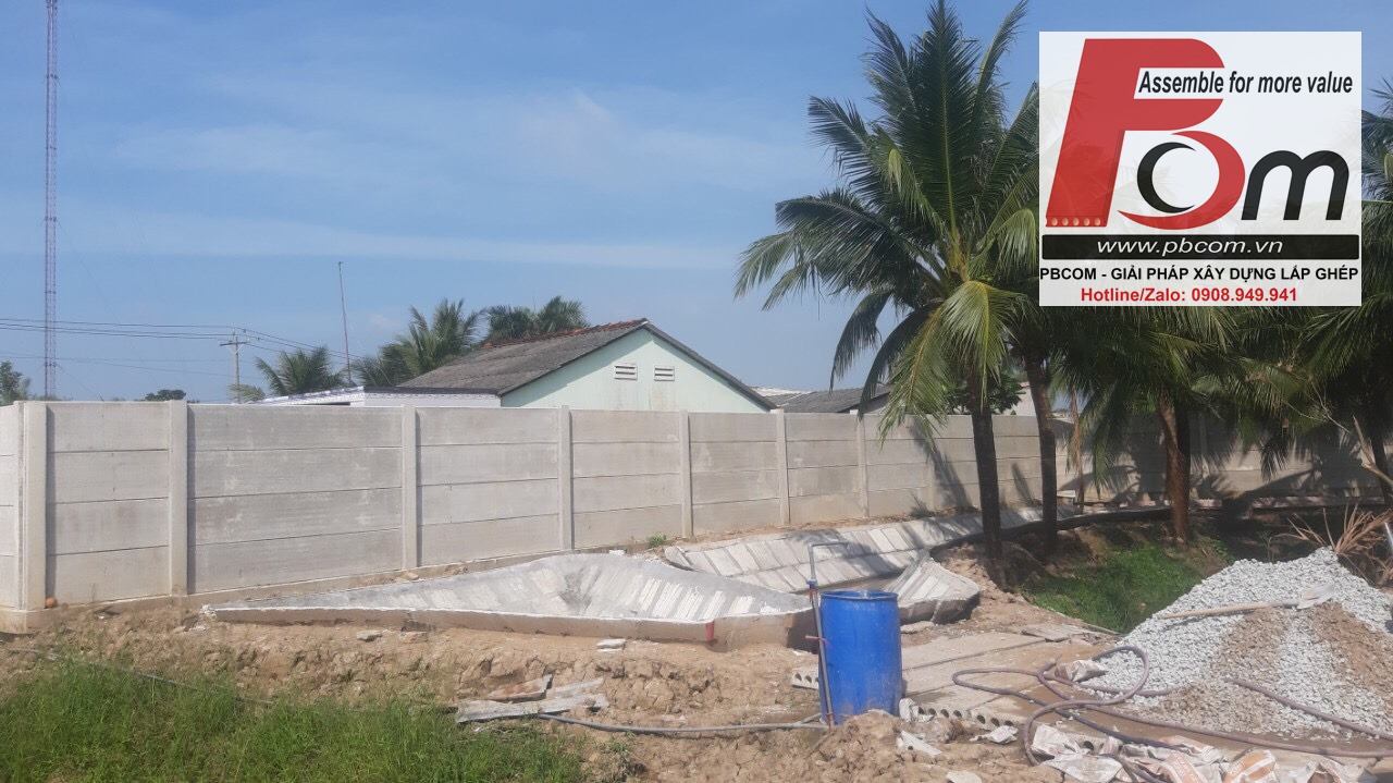 Hàng rào bê tông cốt thép lắp ghép pbcom giải pháp tối ưu, tiết kiệm.