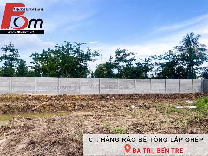 Hàng rào đúc sẵn lắp ghép miền tây