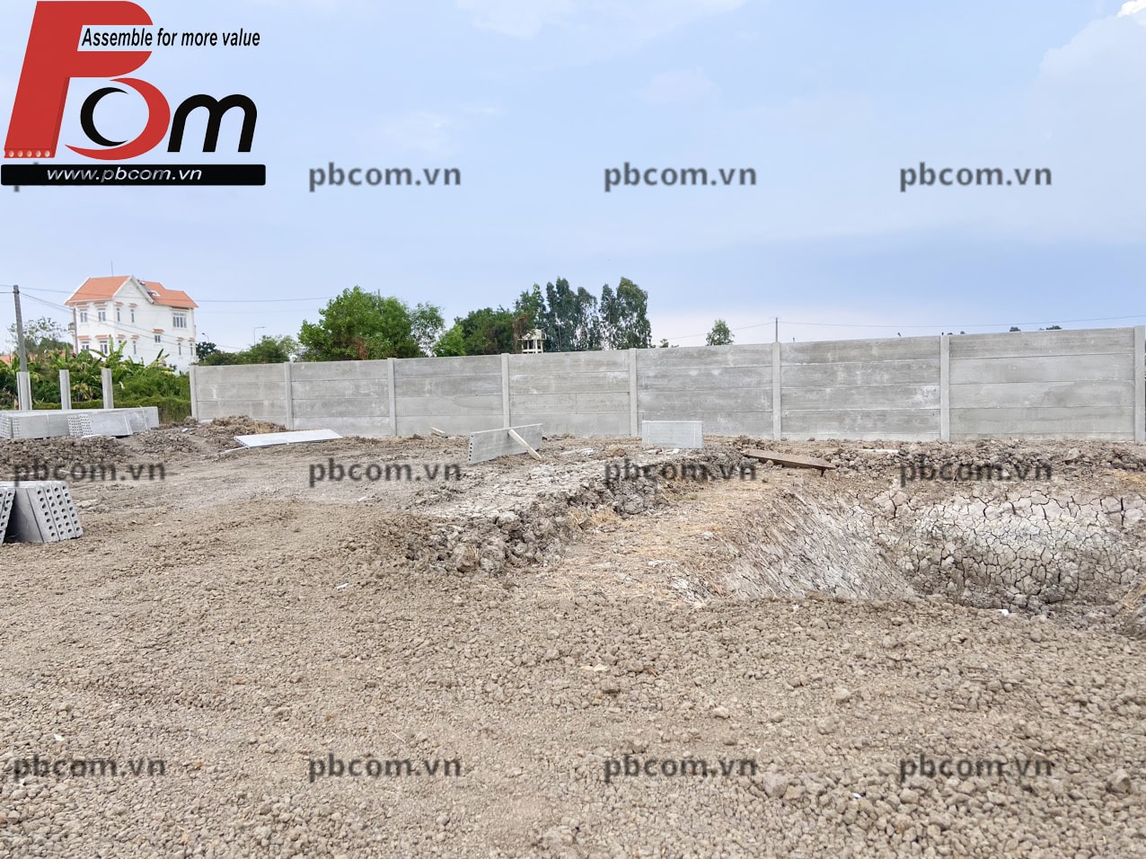 HÀNG RÀO LẮP GHÉP -PBCOM hàng rào bê tông cốt thép