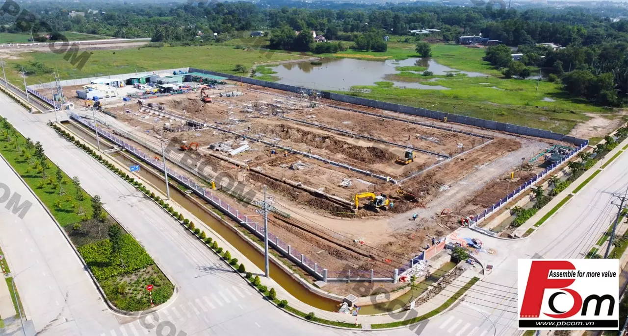 Hàng rào bê tông cốt thép lắp ghép KCN AMATA