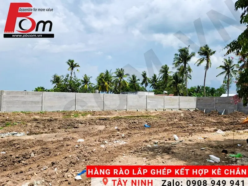Hàng rào bê tông đúc sẵn