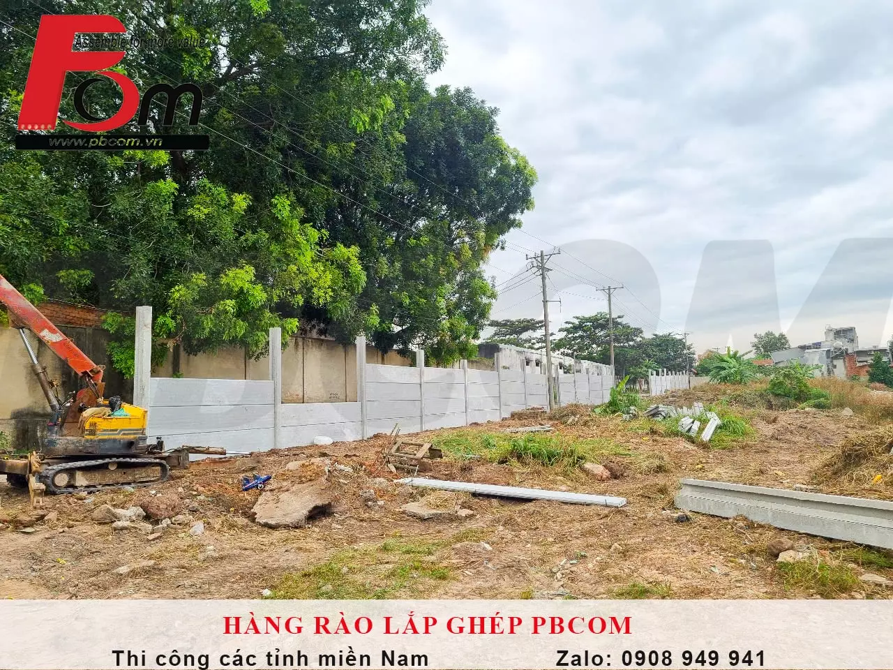 Cấu Kiện Hàng Rào Lắp Ghép Tại Đồng Nai Cao 2m4 Có Gì ? Hàng rào lắp ghép với tấm panel lõi rỗng