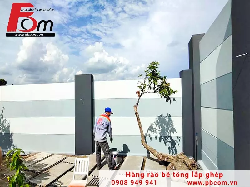 Hàng rào bê tông lắp ghép PBCOM