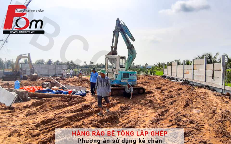 Hàng rào lắp ghép dành cho vùng đất yếu