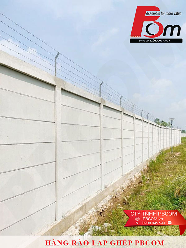 tấm tường bê tông lắp ghép lõi rỗng 55x300