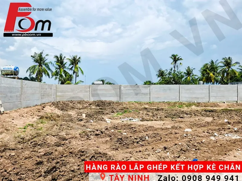 hàng rào bê tông lắp ghép tây ninh