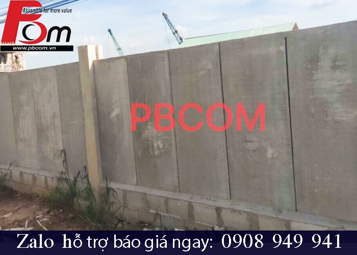 Hàng rào lắp ghép PBCOM dáng tấm đứng