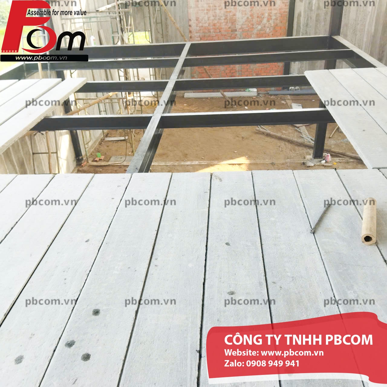 sàn bê tông cốt thép lắp ghép cho nhà dân dụng