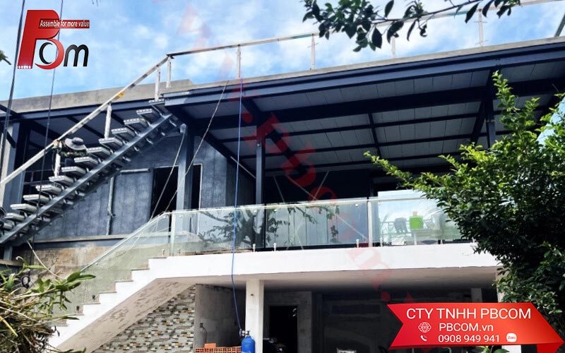 Xây nhà bê tông lắp ghép 