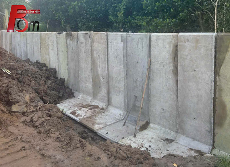 tấm tường bê tông cốt thép chữ L