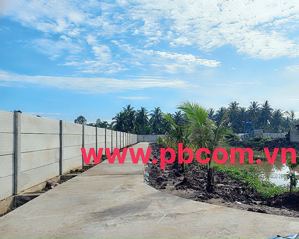 hàng rào bê tông lắp ghép