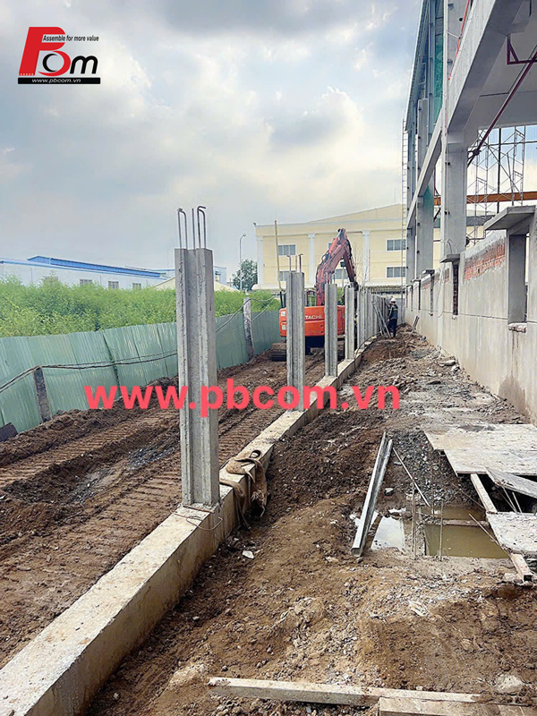 Trụ bê tông chữ H